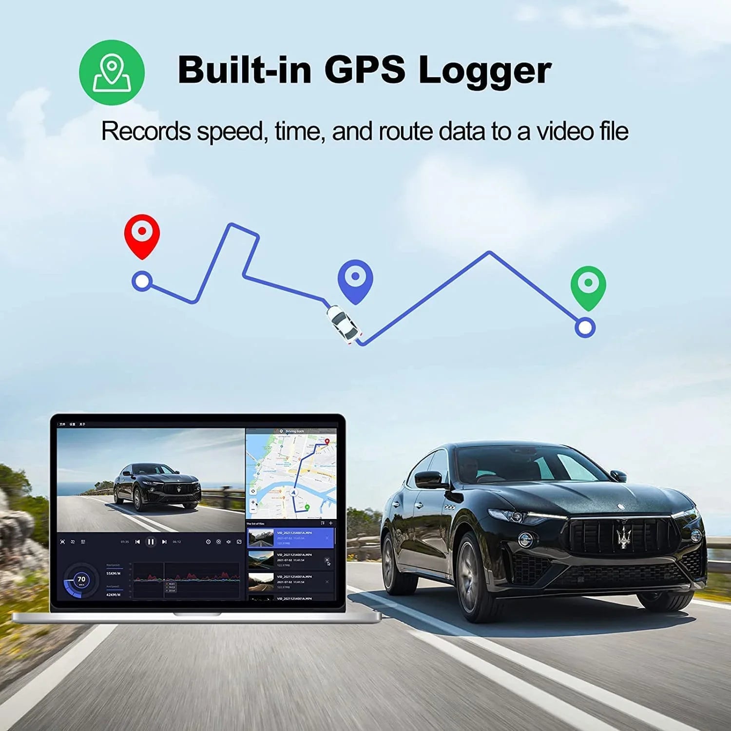 Yeecore Dash Cam, 4K Dash Cam Front UHD 2160P, Car Camera with WiFi GPS, 3.16" LCD, Portable Magnetic Mount, Dash Camera for Cars with WDR, Night Vision, Parking Monitor, G-Sensor, Support 256GB Max