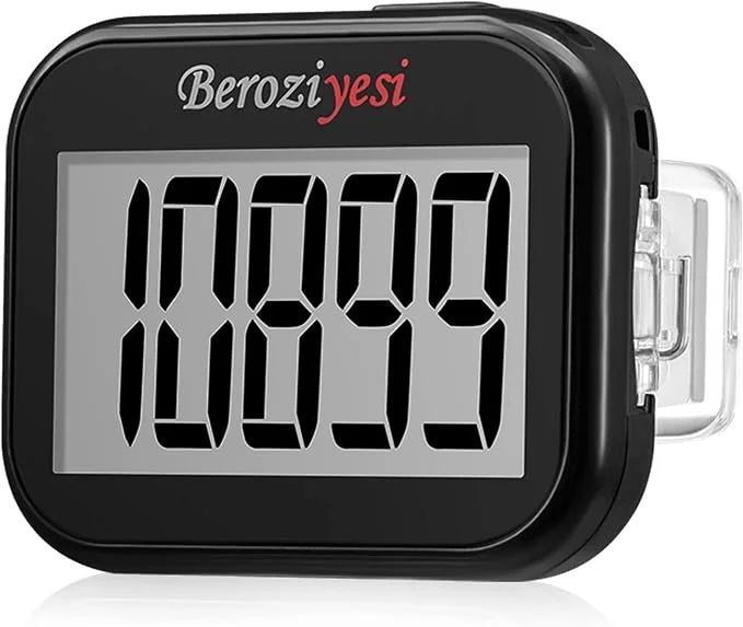 3D Pedometer for Walking, Simple Step Counter for Walking with Removable Clip and Lanyard, Accurate Pedometers for Steps, Step Tracker with Large Display for Men Women and Kids