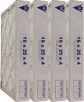 United Filter 16x25x4 MERV 11 Pleated Furnace Air Filters (Case of 4) - HVAC Filters with High Dust Holding Capacity - Comparable to MPR Rating of 1200-1500