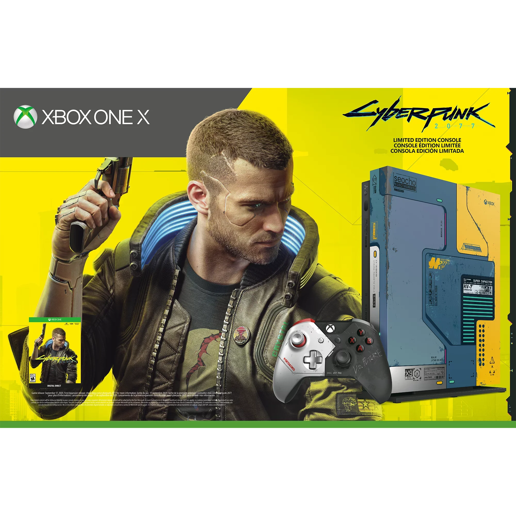 New Microsoft Xbox One X [Previous Generation] 1TB Cyberpunk 2077 Console Bundle (Discontinued)