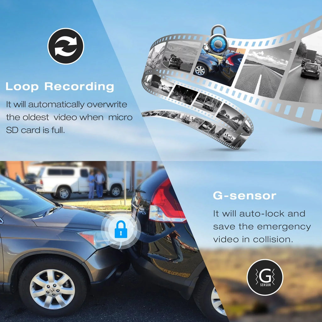 1080P Mirror Dash Cam for Cars with 10-inch IPS Full Touch Screen Waterproof Backup Camera Rear View Mirror Camera Black