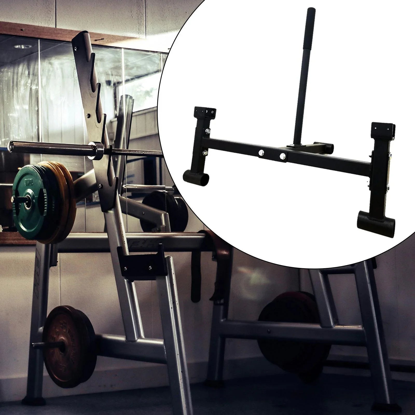 kesoto Deadlift Barbell Stand Compact Gym Equipment for Workout Sport Weight Plates