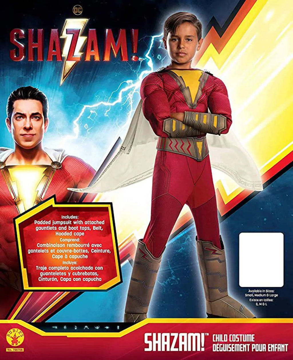 Shazam Dlx Child Lg