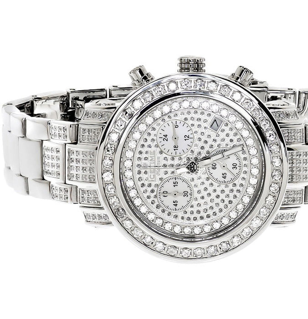 Ladies White Icetime Platinum Diamond Watch PT 01(3 ct)
