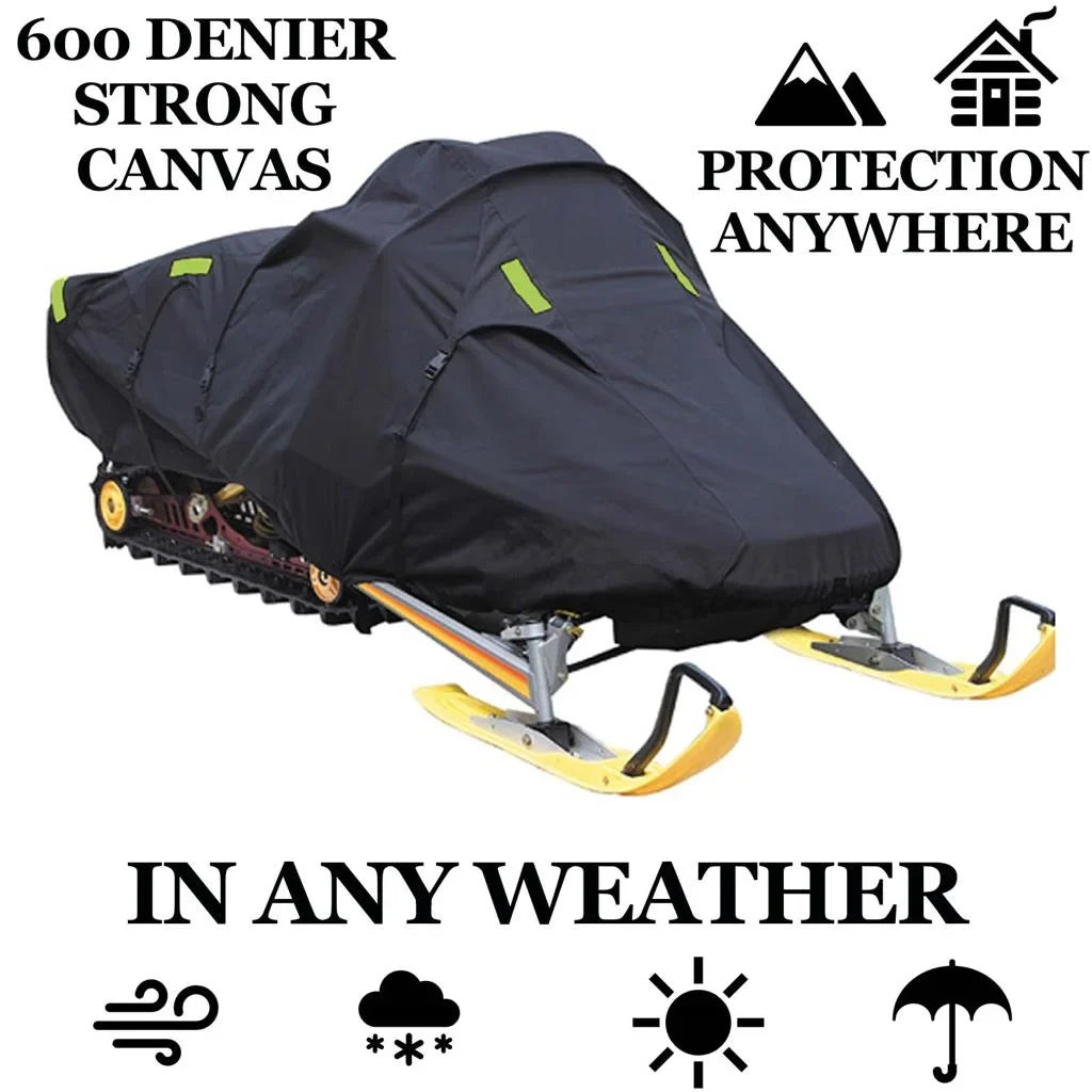 Snow Protection Fitting for 2005-2007 Ski Doo Bombardier snowmobile model GSX FAN 550, Trailerable 600 Denier Snow Machine Sled Gear