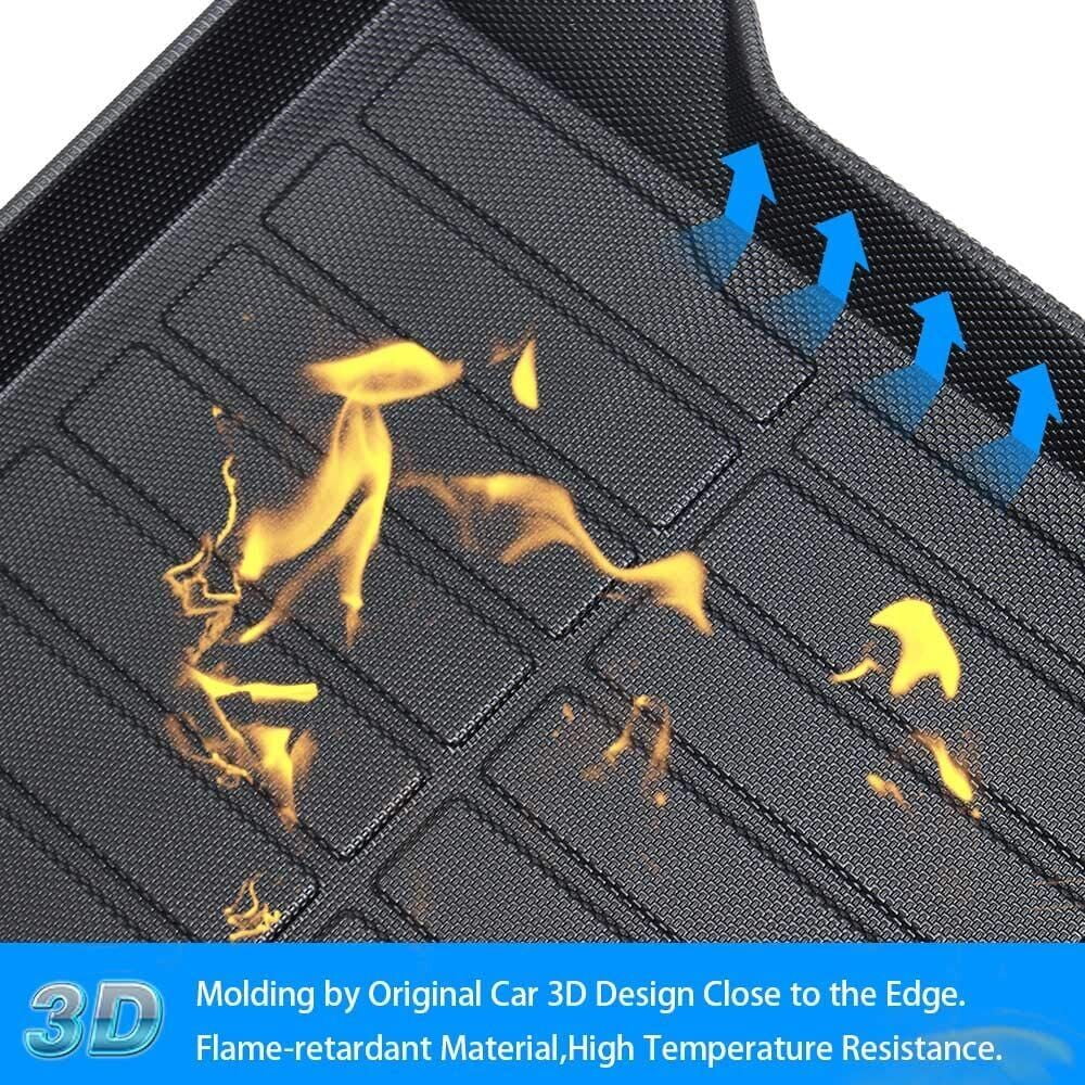 Car Rear Trunk Liner Cargo Mat Carpet for Toyota RAV4 2006-2012 Easy to Install