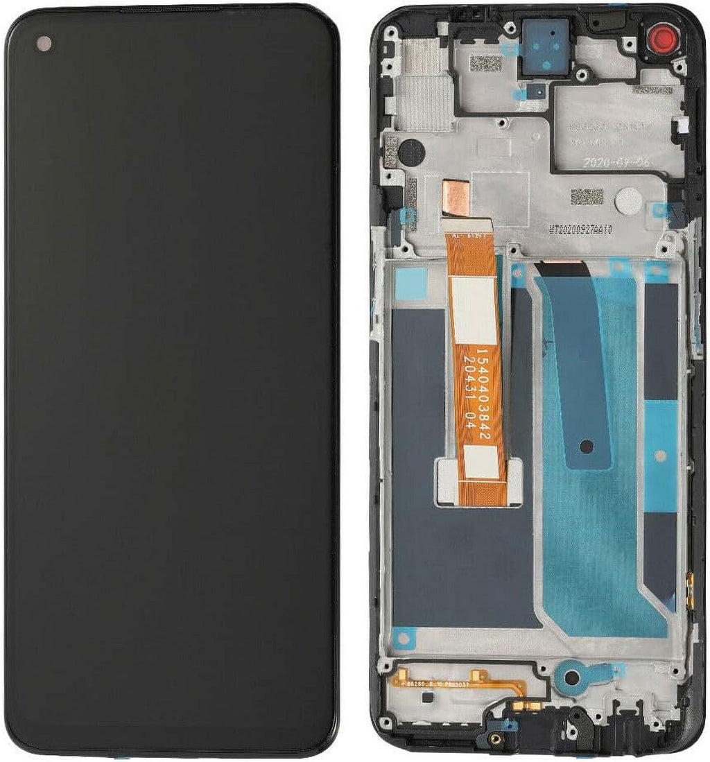for One Plus Nord N10 5G Screen Replacement BE2029, BE2025, BE2026, BE2028 6.49" LCD Display Touch Digitizer Assembly with Frame(Not for Nord N100)