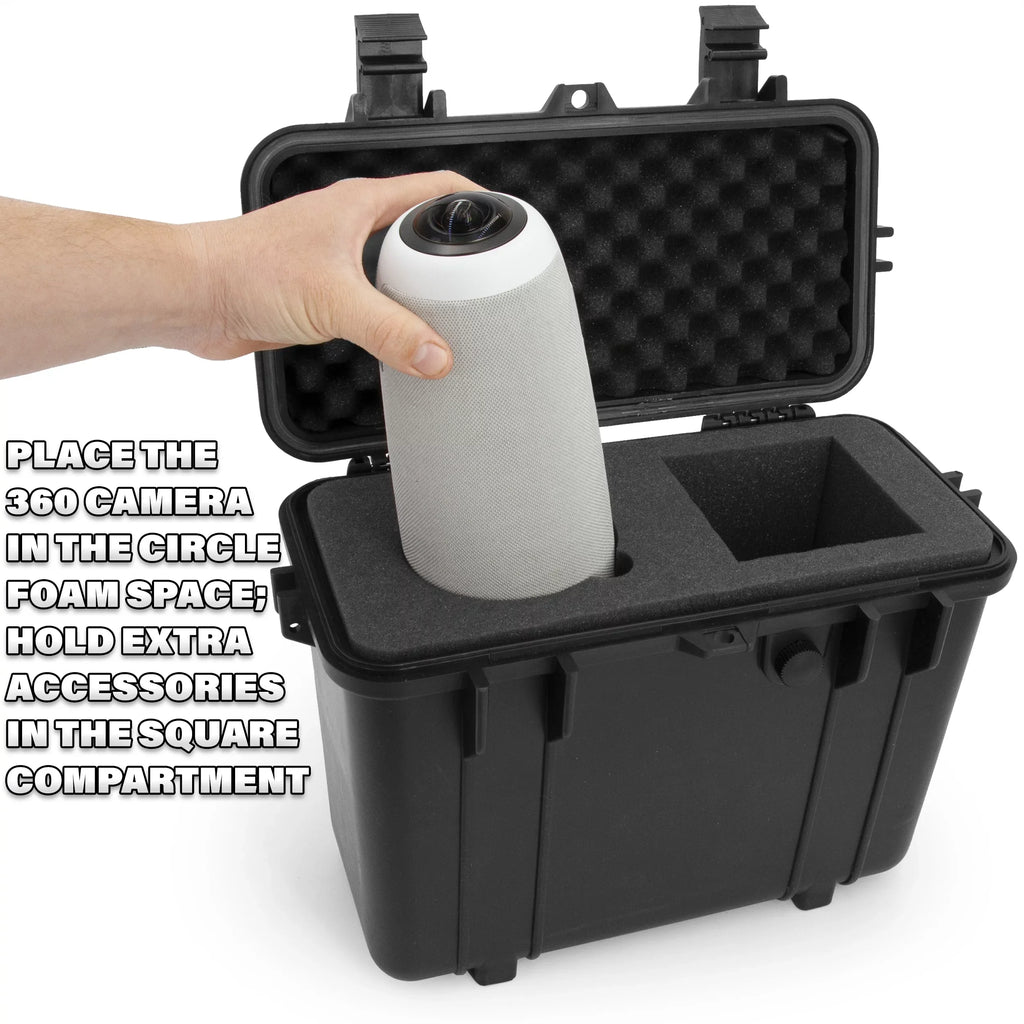CASEMATIX Waterproof Case Fits Meeting Owl Pro 360 Video Conference Camera and Owl Camera Accessories - Case Only