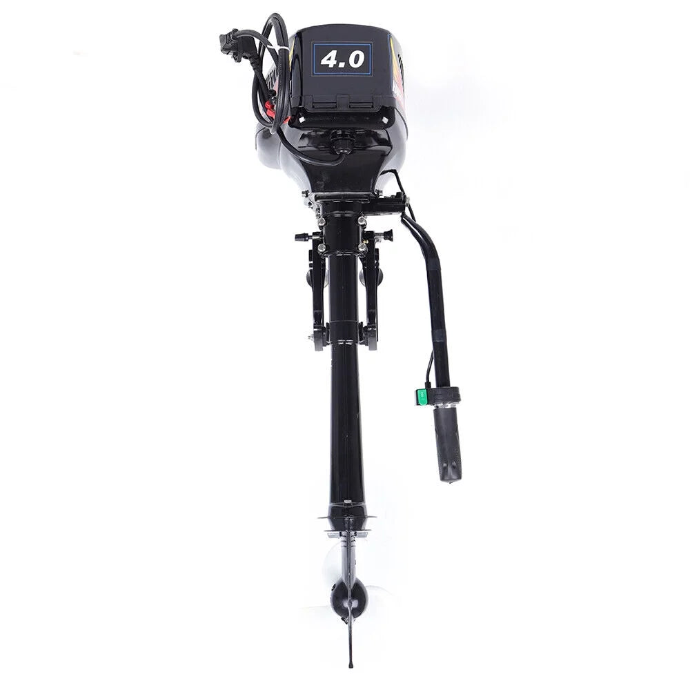 Miumaeov 1000W 4 HP Electric Outboard Motor Craft Engine Trolley Brushless Motor