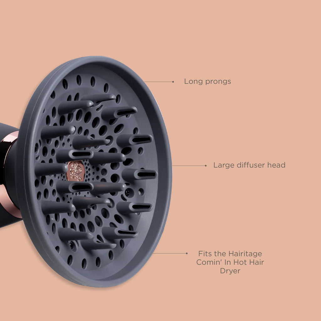 Hairitage Meant to Be Hair Diffuser Hair Dryer Attachment for Anti Frizz & Volume | Salon Grade Frizz Control