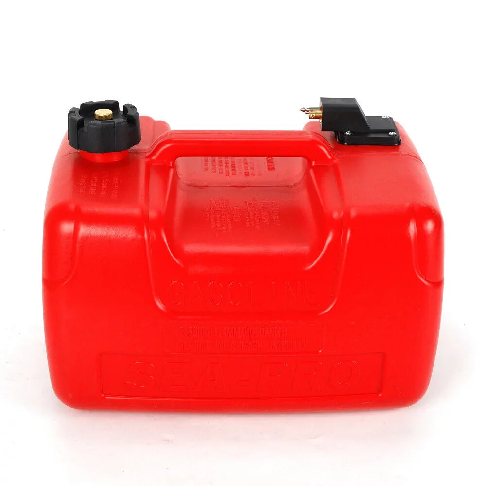 Miumaeov 3 Gallon Universal Portable External Fuel Tank Outboard Motor Fuel Tank with Connector Motor Fuel Tank