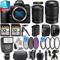 Nikon Z6 II Mirrorless Camera with 24-200mm f/4-6.3 VR Lens + 24-70mm f/4 S Lens + Flash + 64GB Kit