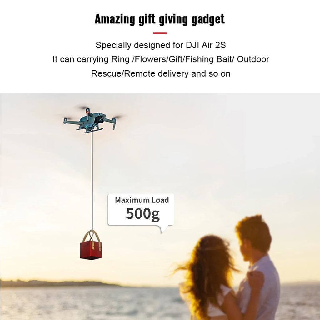 Transport Dispenser,Bait Payload Mavic Air 2s/ Mavic Air 2 Drop Matching With Rescue Proposal And Drop Suitable Professional And Drop Bait With Air 2s/ Mavic 2 Bait Huiop Ziem