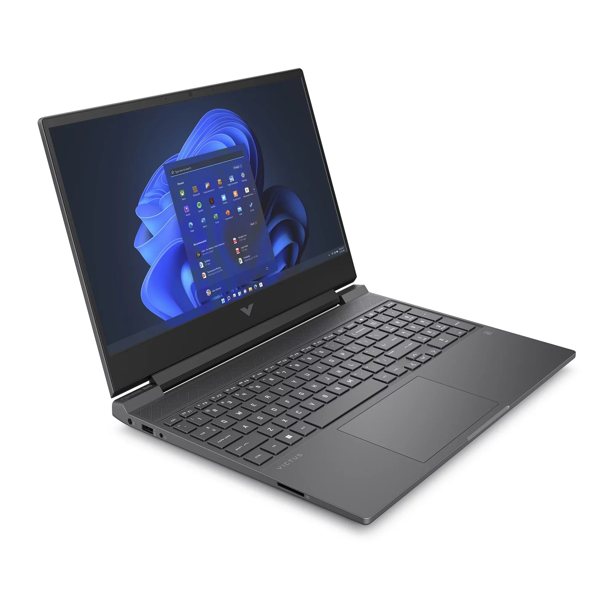 HP Victus 15.6" Notebook NVIDIA GeForce RTX 3050 8GB RAM 512GB SSD Mica Silver - i5 i5-12500H - NVIDIA GeForce RTX 3050 - HP Wide Vision 720p HD camera - Wi-Fi 6 - Windows 11 Home