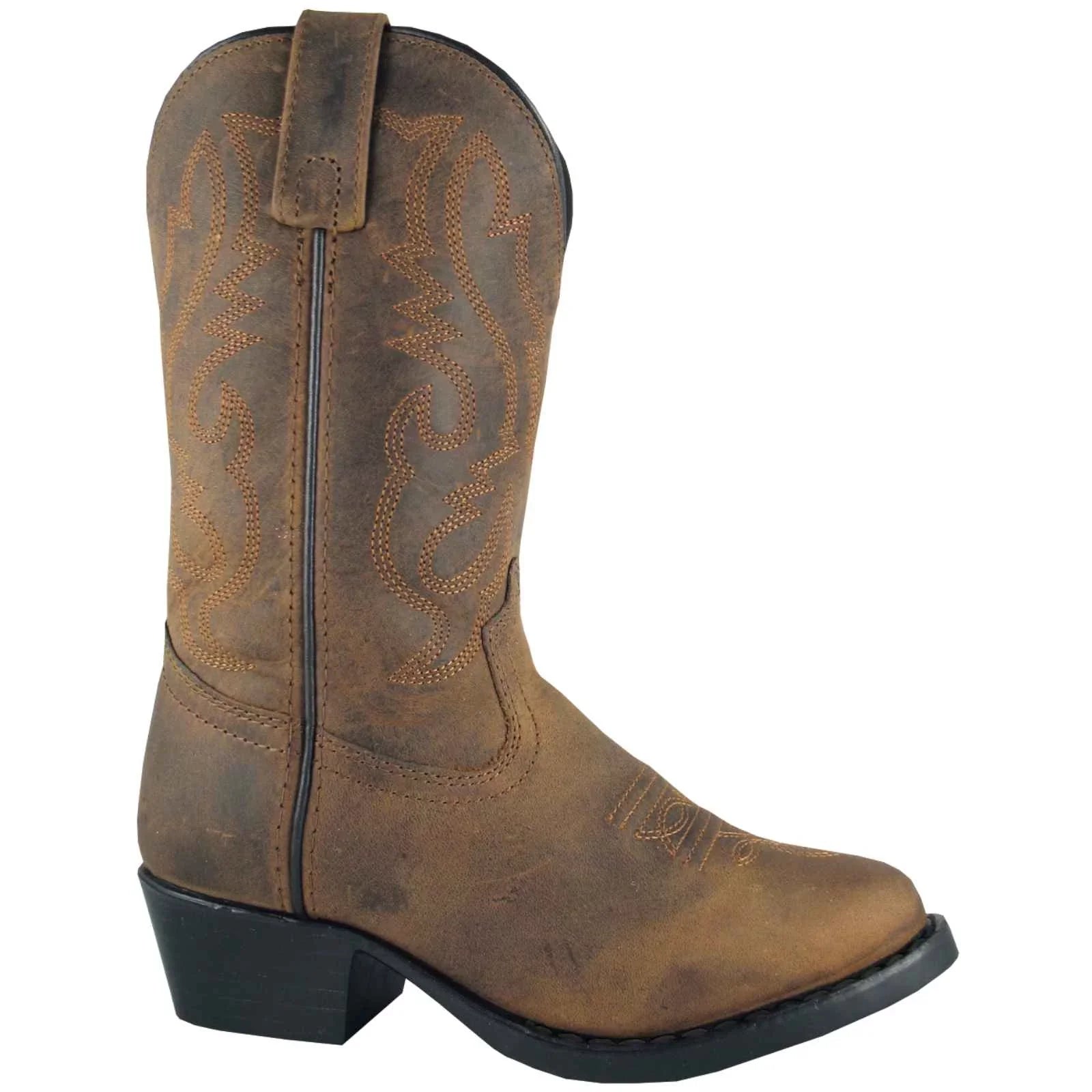 Smoky Mountain Boots Toddler Boys Denver Brown Oiled Leather Western 7 EE