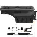SKYSHALO Truck Bed Storage Box, Lockable Lid, 6.6 Gal/20 L Waterproof ABS Wheel Well Tool Box, Matching with Chevrolet Silverado 1500 GMC Sierra 1500 2019-2021, Black, Passenger Side