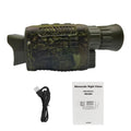 Carevas NV1000 Outdoor Night Vision Device, Infrared Optical Night Vision Monocular Device 9 Languages 5X Digital Zoom Photo Video Playback 200M Full Dark Viewing Distance for Outdoor Hunt Craft