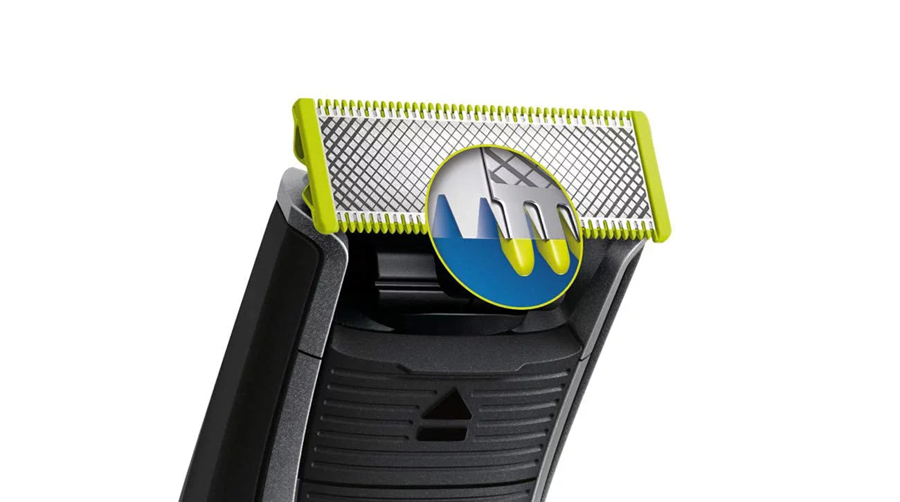 PHILIPS Norelco OneBlade Electric Trimmer QP6510 + 3 pieces Black