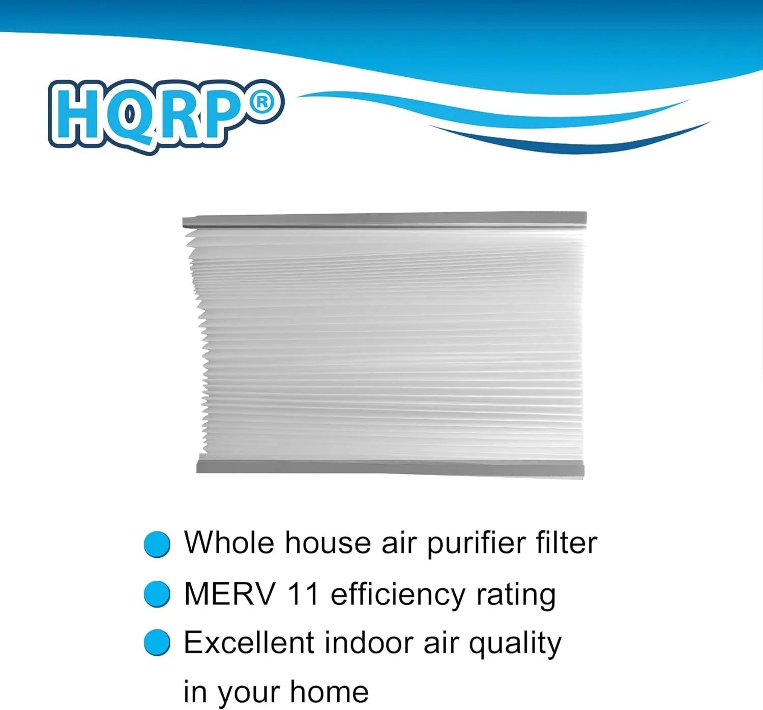 HQRP 2-Pack Whole House Air Purifier Filter Suitable with Aprilaire Space Gard 2200 2250 Part #201, Replacement for Lennox PMAC-20C Part #X0445