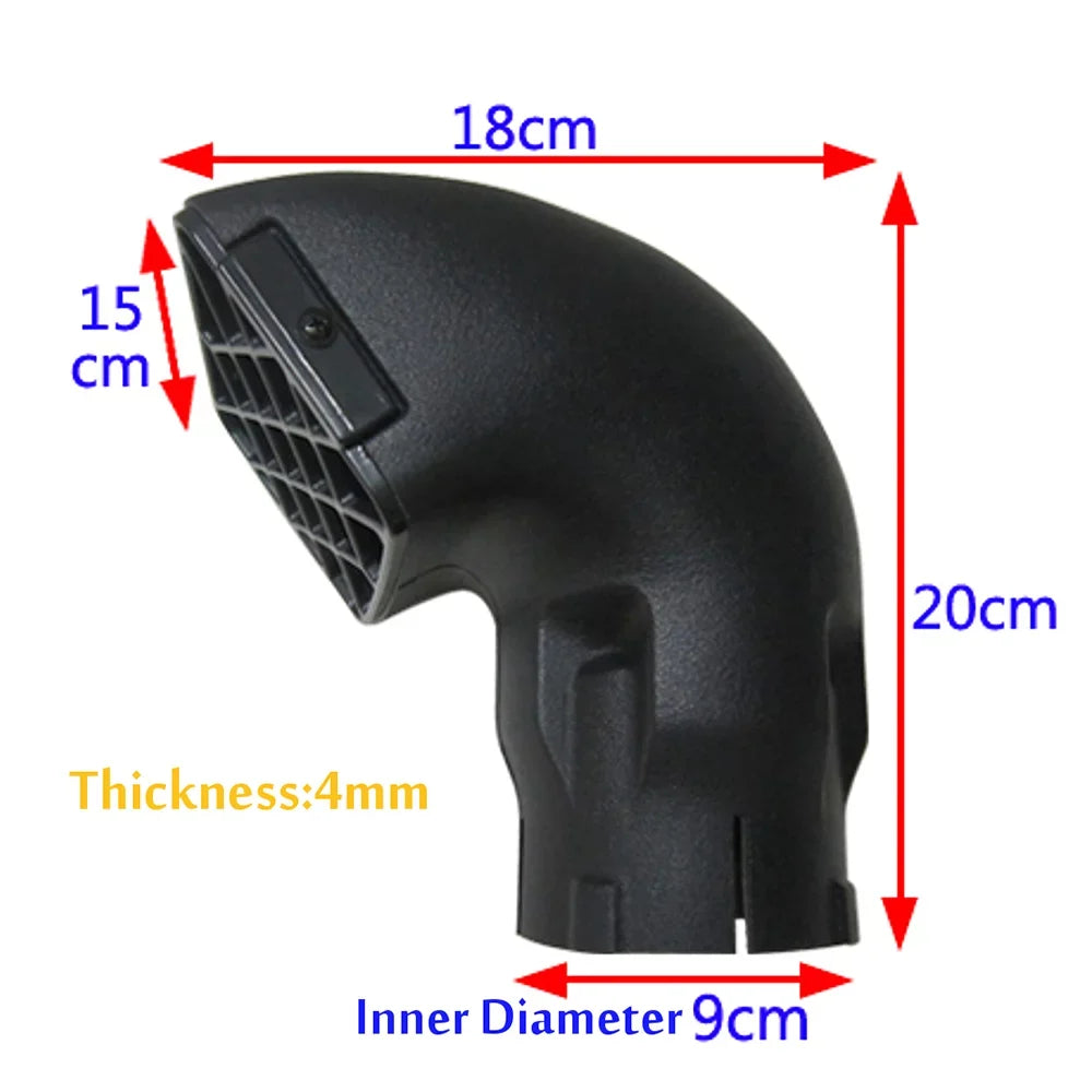 Air Ram Snorkel Heads 3.5'' Replacement for Toyoda Land Cruiser Hercules Mounted