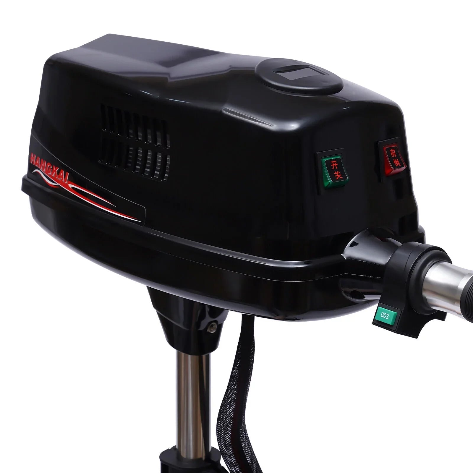 Miumaeov 10HP Electric Outboard Engine 60V 2200W Brushless Trolling Motor Jet Pump Propeller Fishing Watercraft Engine for Small Water Vehicles Inflatable Vessel Canoes Aluminum Fishing Vessel