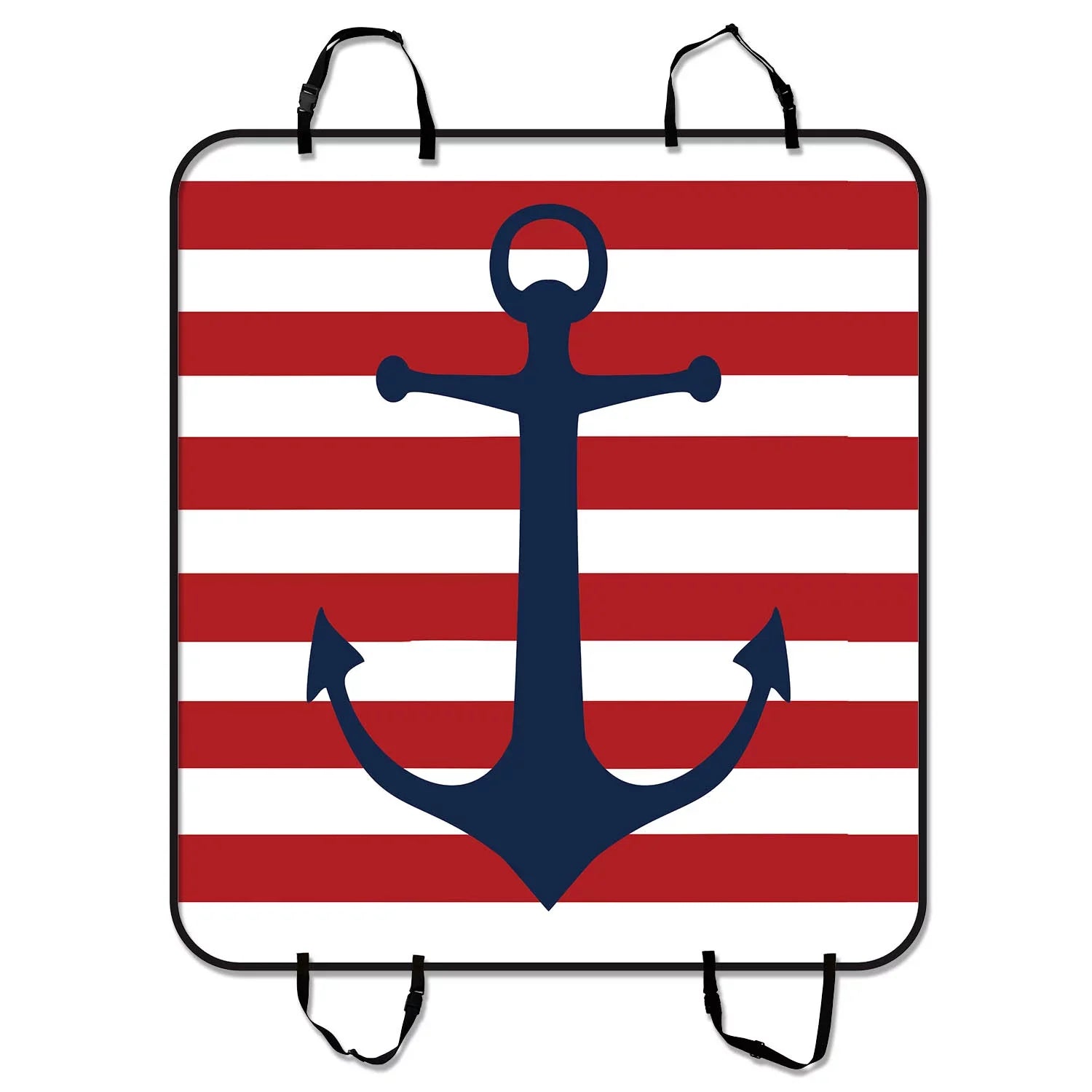 GCKG Red Anchor Pet Car Seat Shield Anchor Pet Car Seat Shield Dog Car Seat Mat Hammock Cargo Mat Trunk Mat For Cars Trucks and SUV 54x60 inches