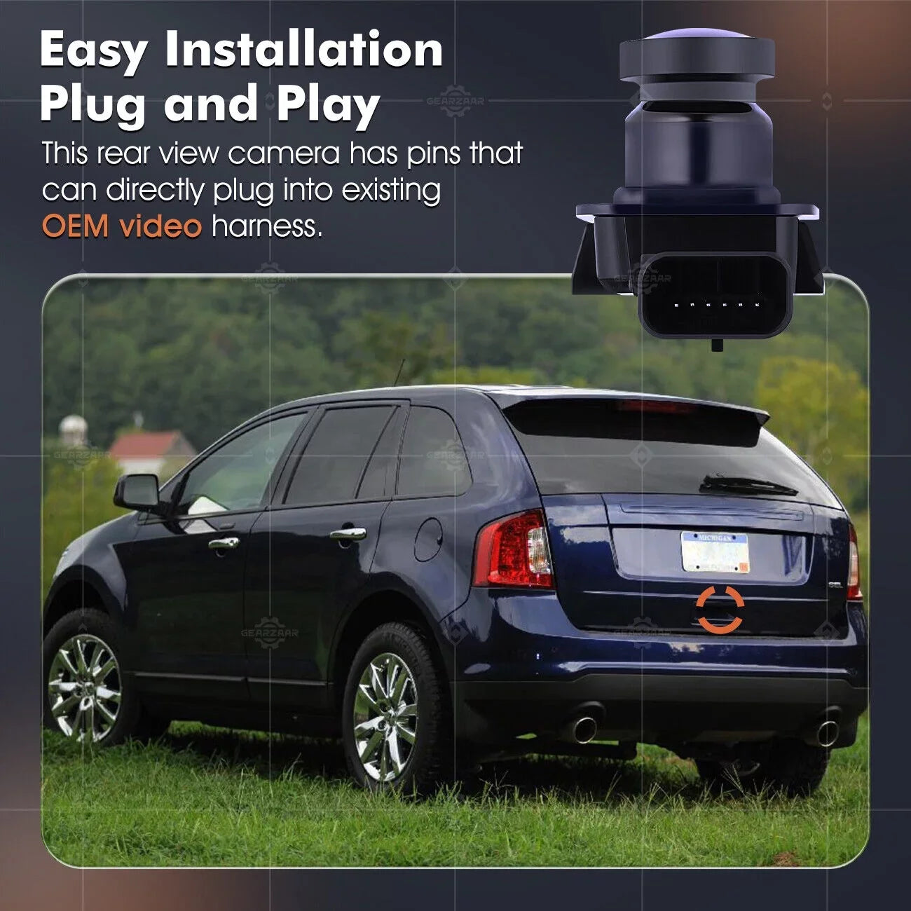For 2011-2013 Ford Edge Lincoln MKX Rear View Backup Camera BT4Z-19G490-B