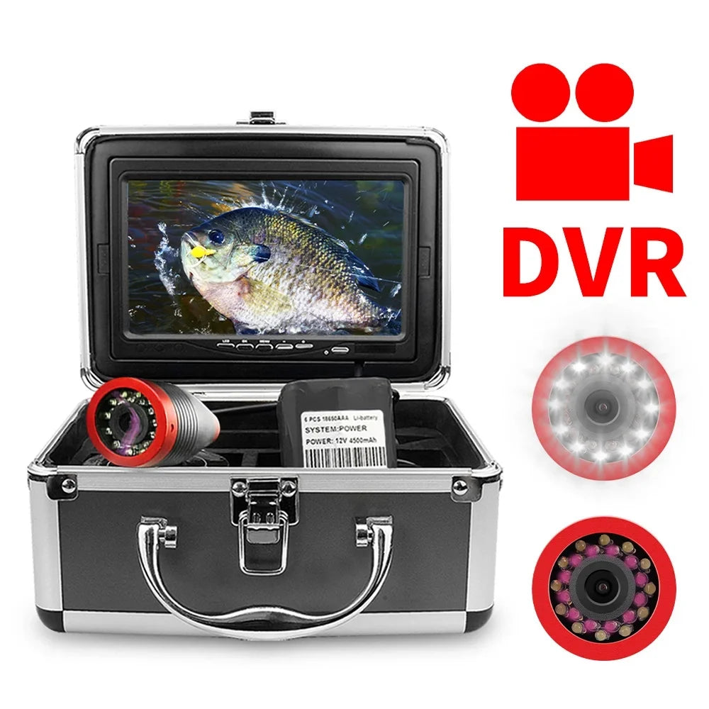 Erchang 7 Inch DVR Underwater Fishing Camera for Lake Sea Fishing, Portable Video Fish Finder