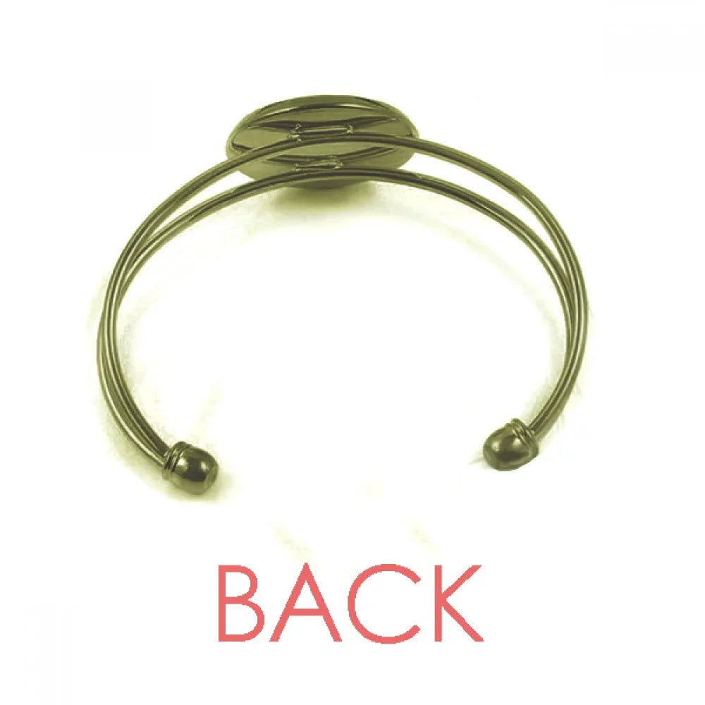 Chinese Masterpiece Mountains Rivers Drawing Bracelet Bangle Retro Open Cuff Jewelry