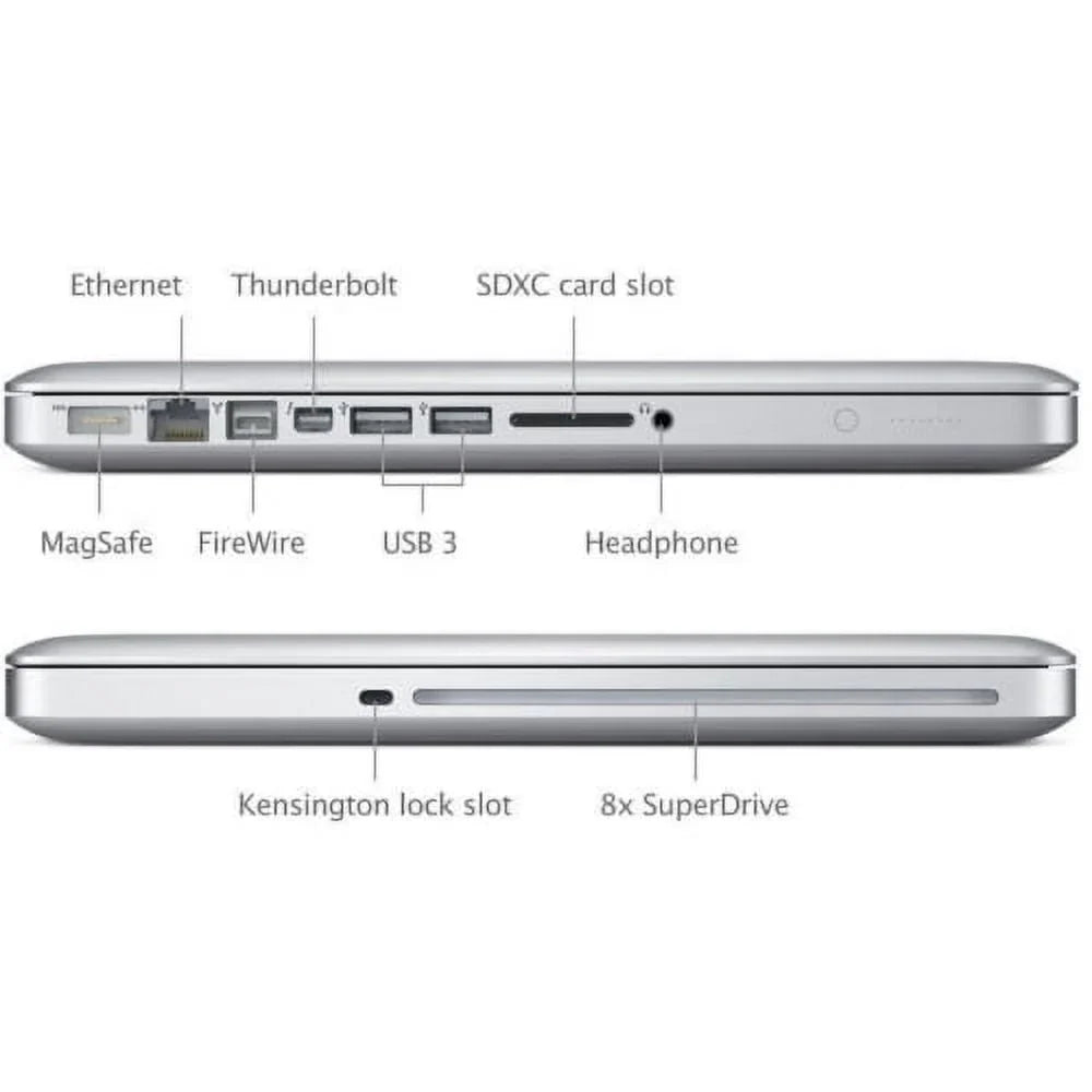 Restored Apple MacBook Pro Laptop i7 2.9GHz 8GB RAM 256GB HD 13" - MD102LL/A (2012) (Refurbished)