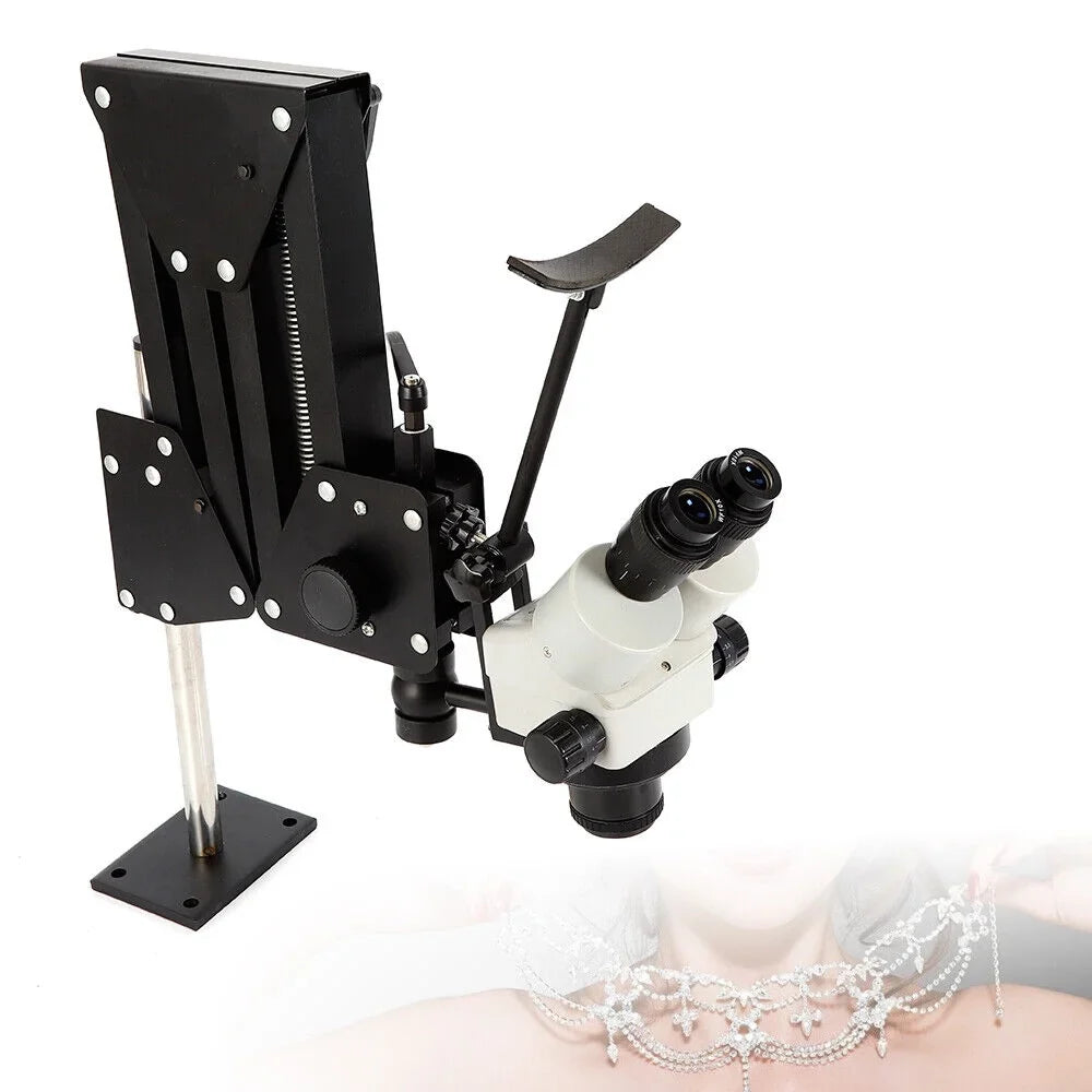 ZhdnBhnos Multi-Directional Microscope Micro Inlaid Mirror Stand with Spring Bracket Gem Diamond Setting Machine Jewelry Making Tool