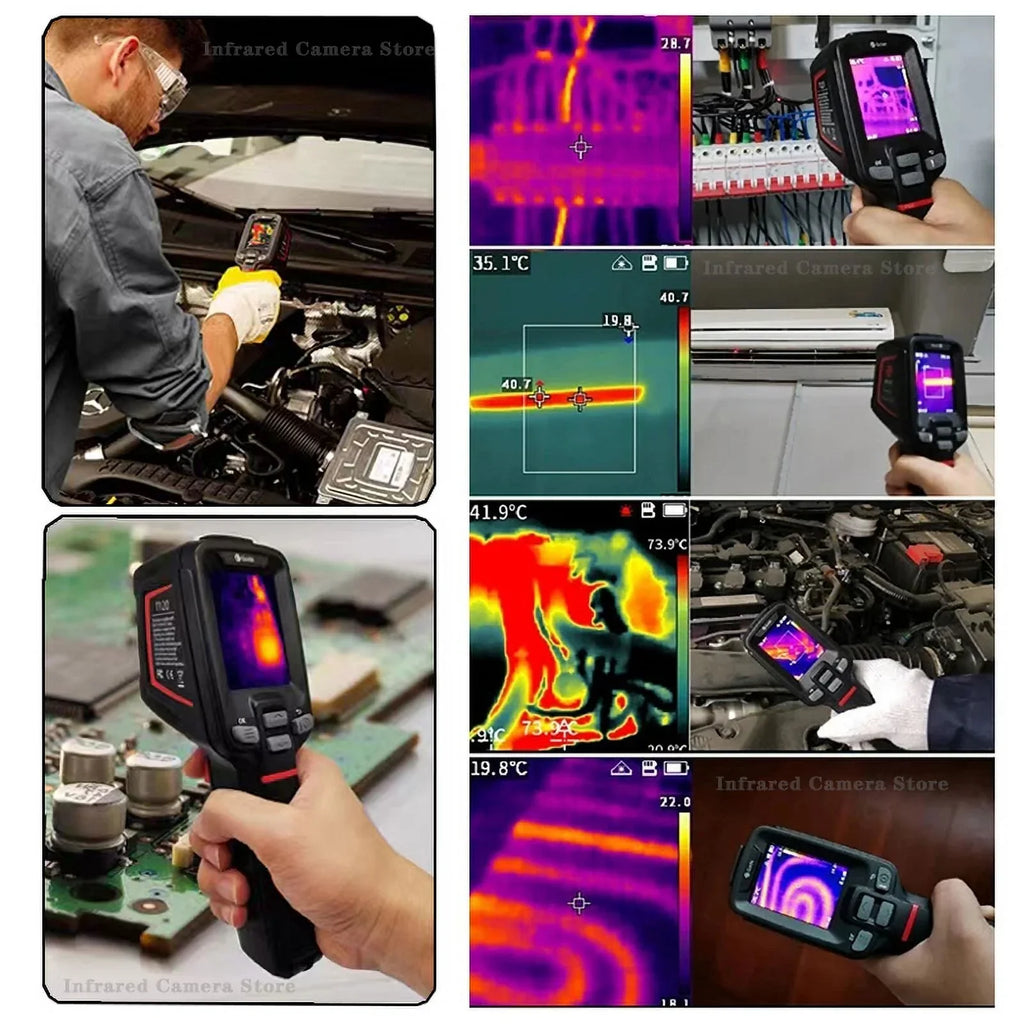 Guide PC210 Thermal Camera Infrared Thermal Imager for PCB Circuit HVAC Inspection Electrical Car Repair Thermographic Camera