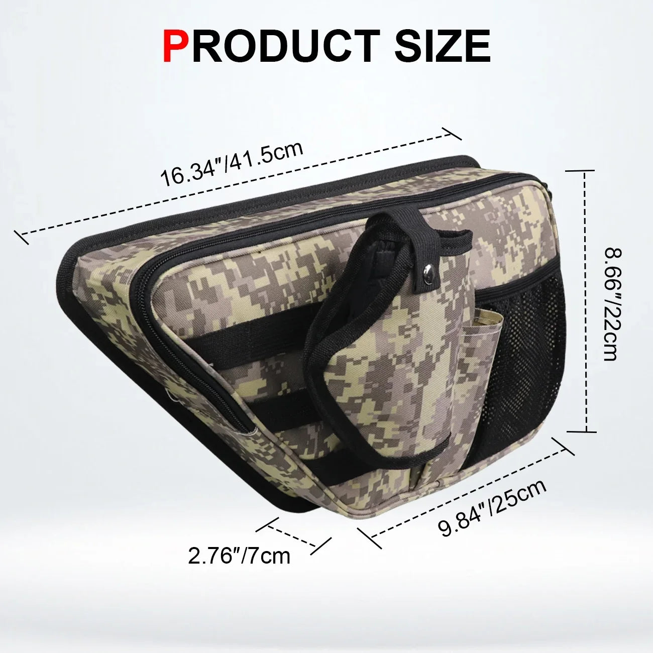 KOLEMO Front Storage Bags Door Net Pocket Organizer For 2021-2023 Ford Bronco 2/4 Doors