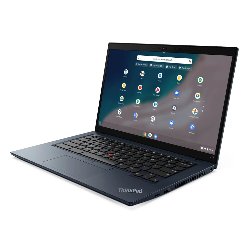 Lenovo ThinkPad C14 Chromebook Laptop, 14" FHD IPS, vPro®, Iris Xe, 8GB, 256GB