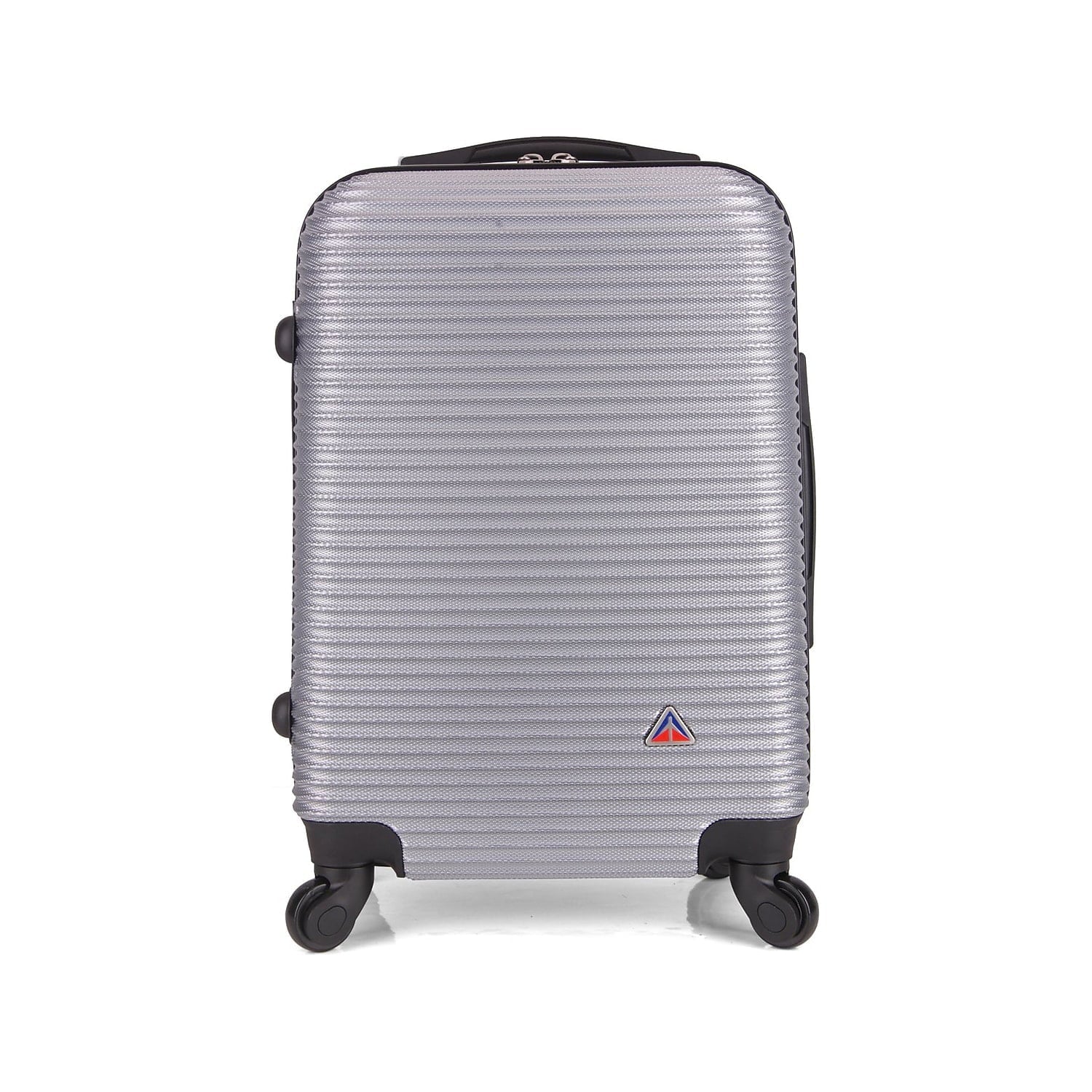 InUSA Royal Plastic Carry-On Luggage Silver (IUROY00S-SIL)