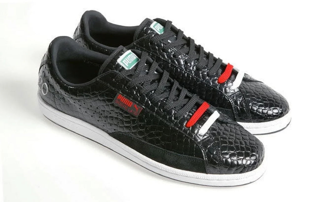 PUMA SPORTIE LA. MATCH CROCODILE SKIN UNISEX MEN 5.5 / WOMEN 7 SHOES BLACK NEW