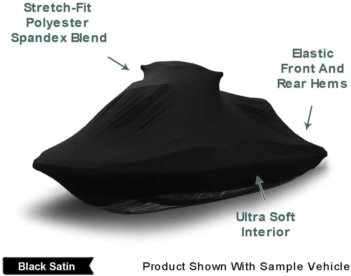 Indoor Jet Ski Coating for SEA DOO GTI Limited 155 2011-2019 - Black Satin - Ultra Soft & Stretchy - Protects from Dust & Dings Inside! Includes Storage Bag - Indoor ONLY