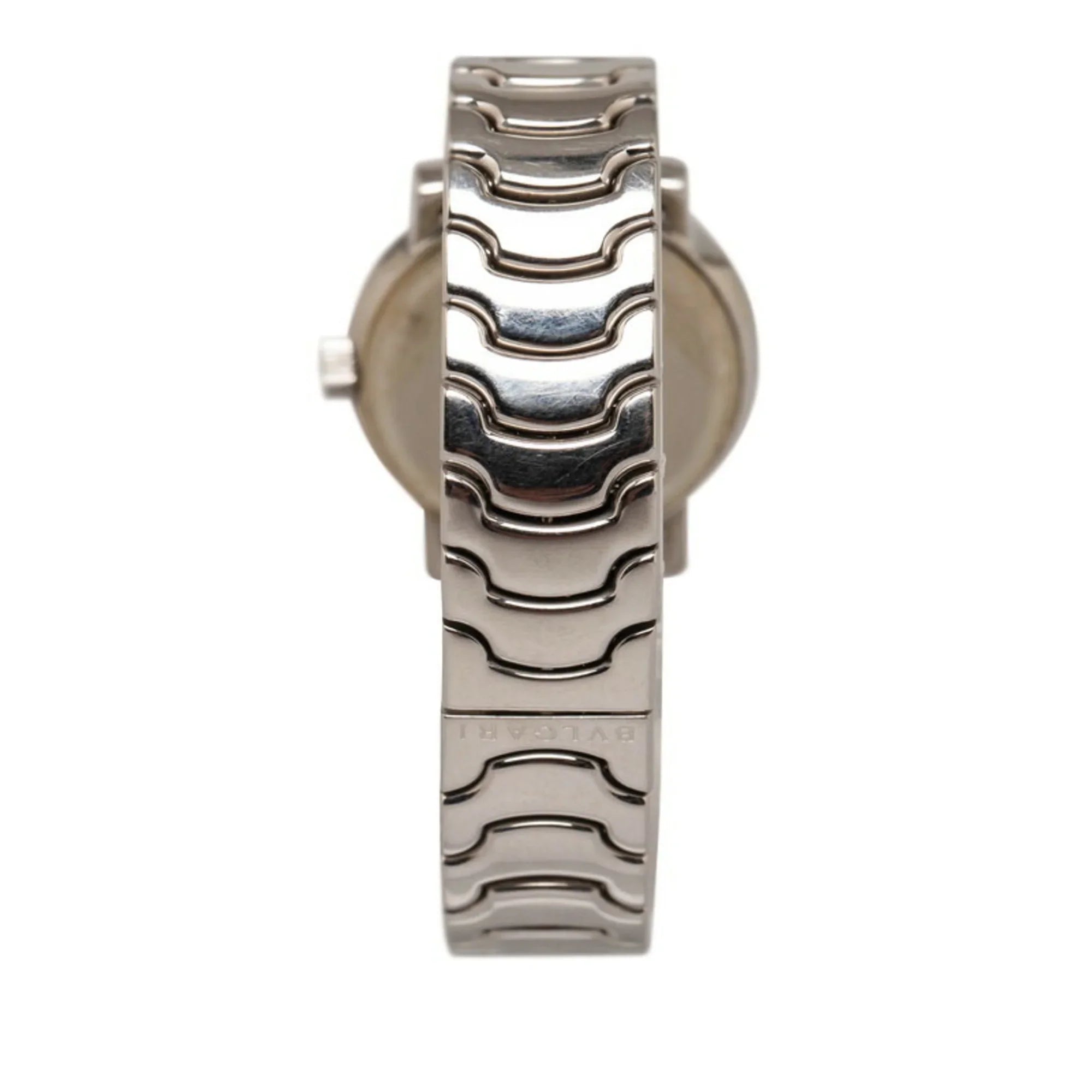 Pre-Owned Bvlgari Solo Tempo Watch ST29S Quartz Black Dial Stainless Steel Ladies BVLGARI (Good)
