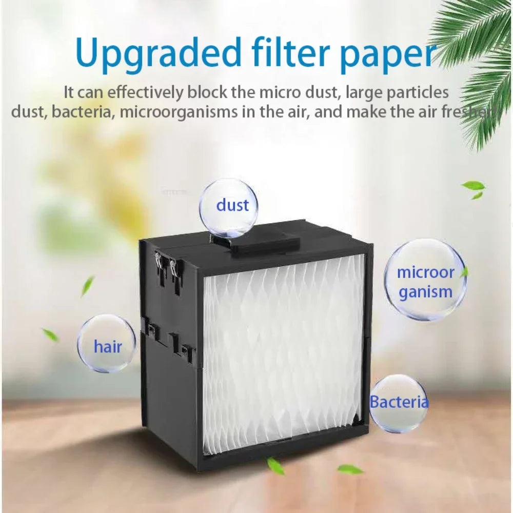 Portable Air Conditioner, Mini Evaporative Air Cooler, Personal Rechargeable USB Fan, Quiet Desk Fan with 2 Speeds for Home Room Office