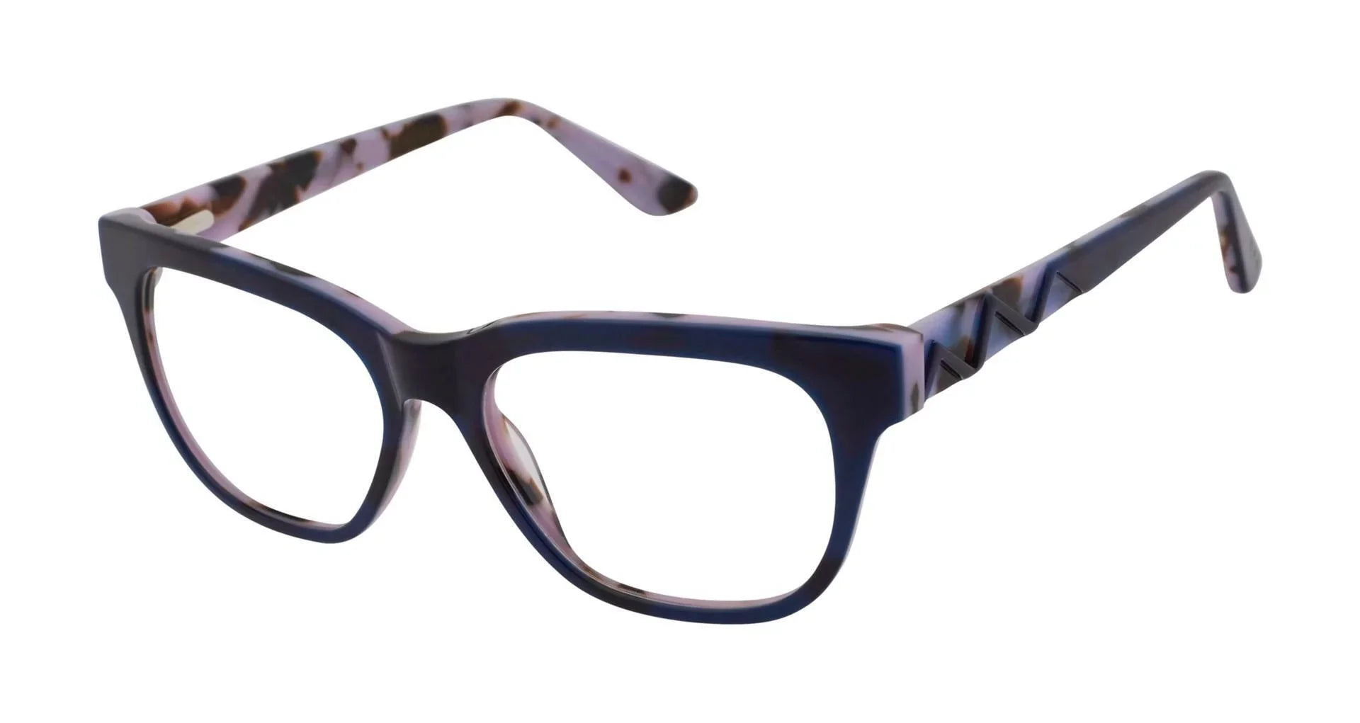 NEW GX by GWEN STEFANI GX044 Navy & Purple KAIRI Eyeglasses 52mm with GX Case