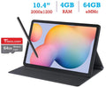 Samsung Galaxy Tab S6 Lite 10.4'' Touchscreen (2000x1200) WiFi Tablet, 4GB RAM, 64GB SSD, Android 10 w/S Pen, Wrap & Tigology 64GB Memory Card