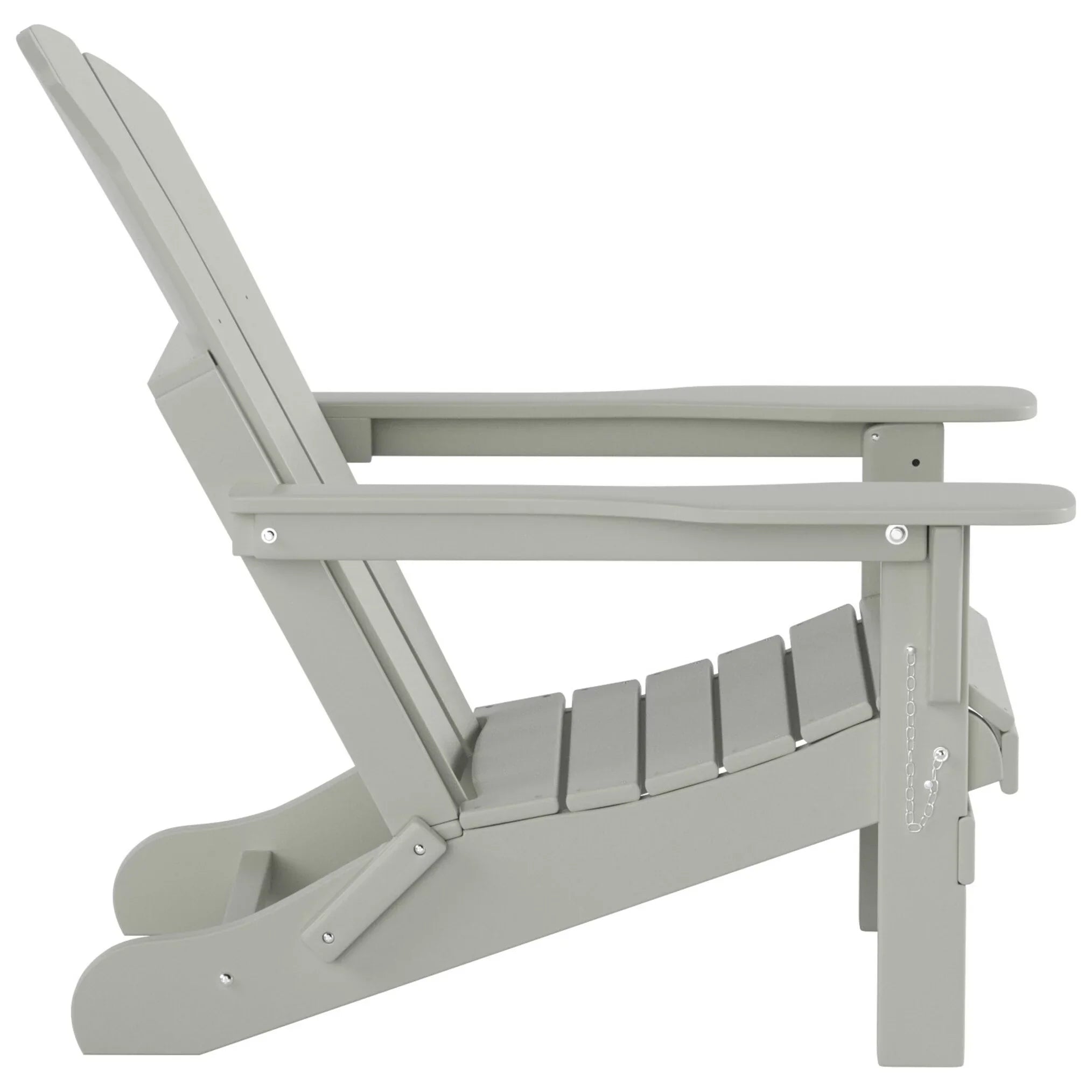 Polytrends Laguna All Condition Poly Outdoor Patio Adirondack Chair Conversation Set - (4-Piece) Sand