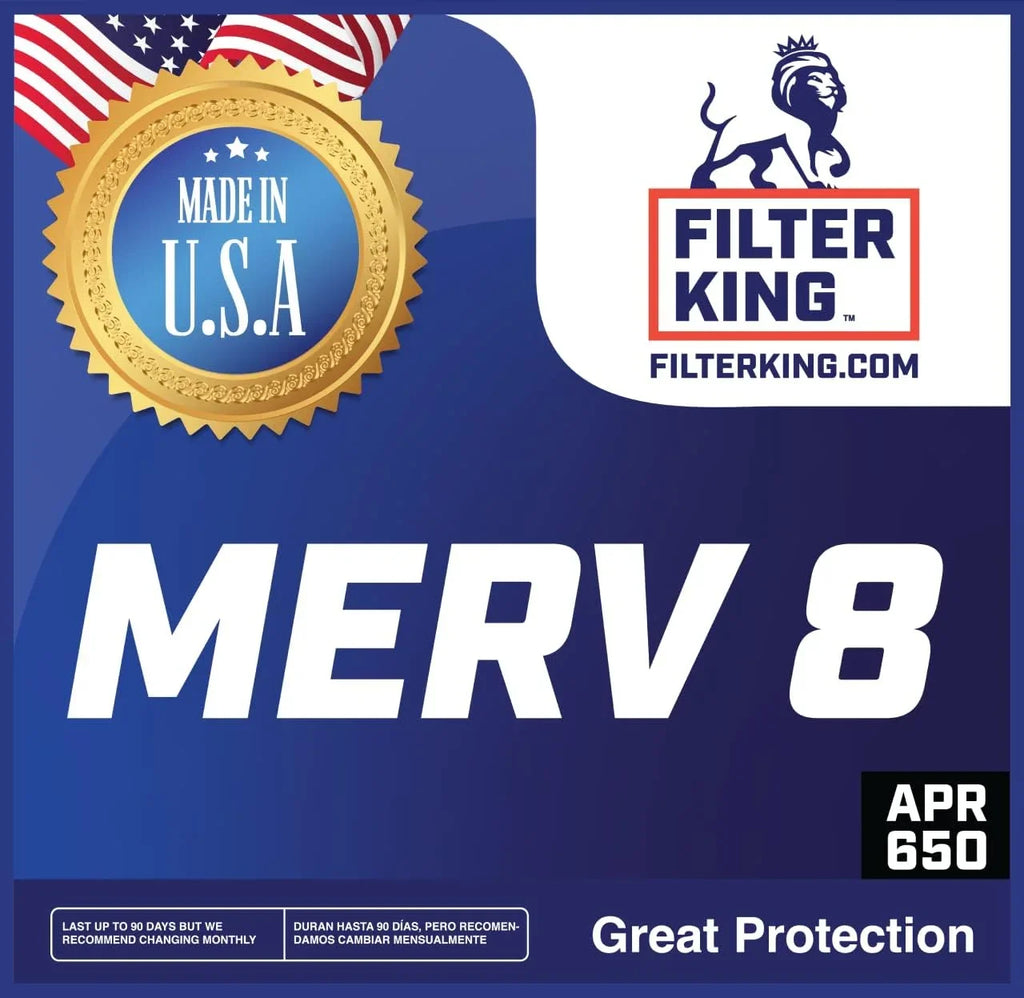 Filter King 26.5x31.5x1a Air Filter | 4-PACK | MERV 8 HVAC Pleated A/C Furnace Filters | MADE IN USA | Actual Size: 26.5 x 31.5 x .75"