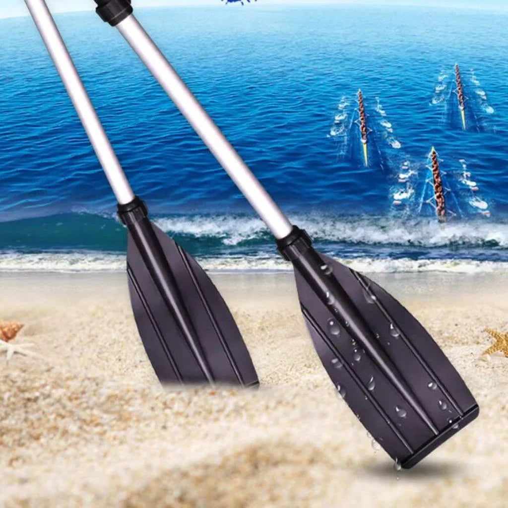 1 Pair 49.6 inches - Heavy Duty Aluminum Alloy Lightweight Watercraft Oars for Inflatable Kayaks Canoe Raft Rubber Dinghy