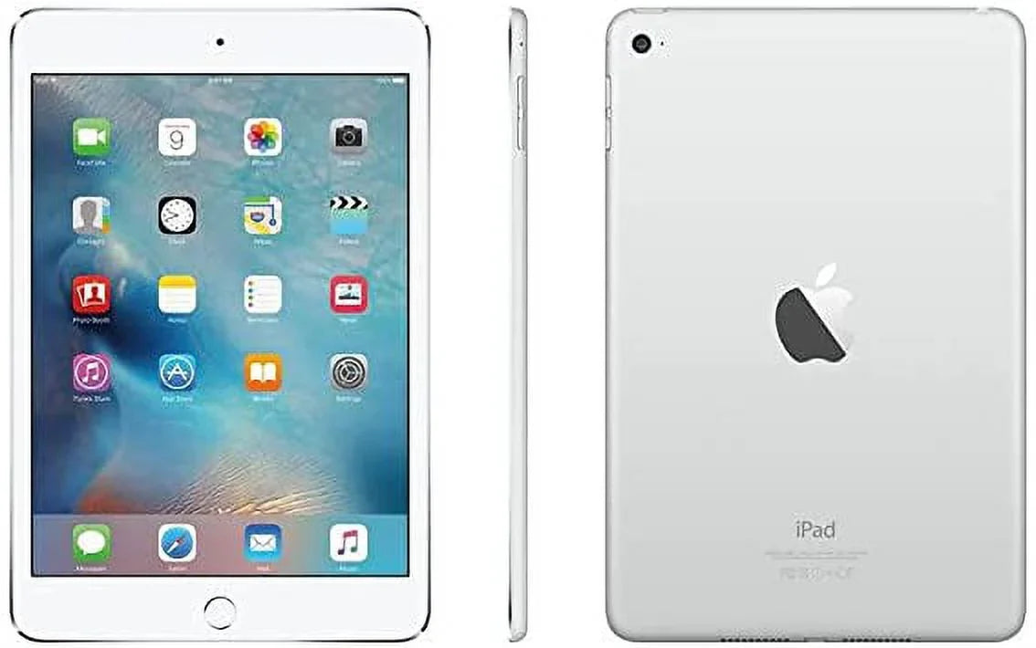 Restored Apple iPad Mini 4 128GB Silver Wi-Fi MK9P2LL/A (Refurbished)