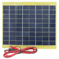 Qulable Solar Panel Polysilicon Material Low Light Efficiency Lightweight Portable Solar Charger for Charging 12V Battery 5W 18V