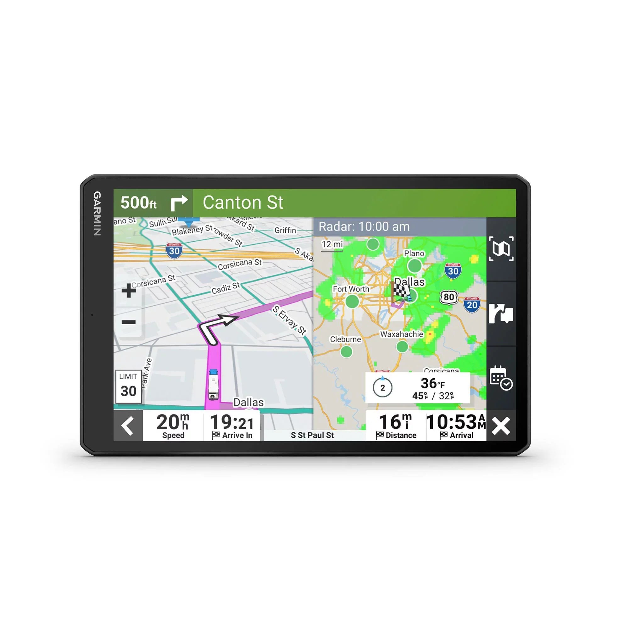 Garmin RV 1095 MT-S RV GPS Navigator with Mini Car Charger & Power Pack Bundle