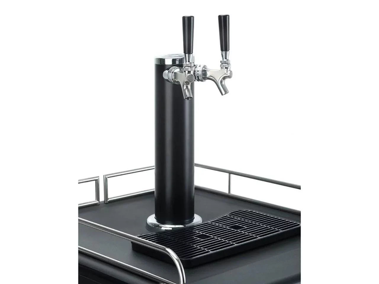 Danby DKC054A1BSL2DB 5.4 Cubic Foot Steel Double Tap Dual-Top Beer Kegerator