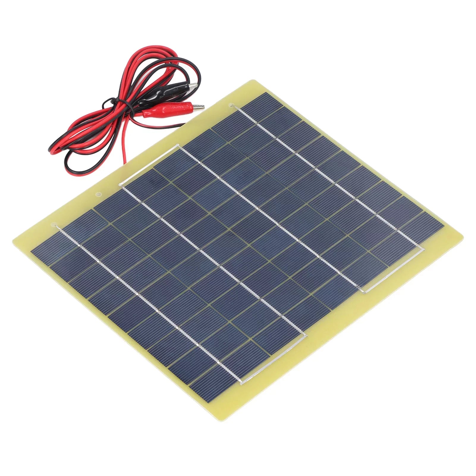Qulable Solar Panel Polysilicon Material Low Light Efficiency Lightweight Portable Solar Charger for Charging 12V Battery 5W 18V