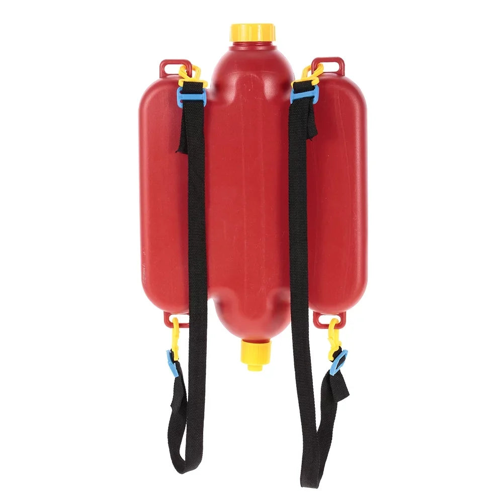Gecheer Fireman Toys Backpack Water Spraying Toy Blaster Extinguisher with Nozzle and Tank Set Children Outdoor Water Beach Toy fo
